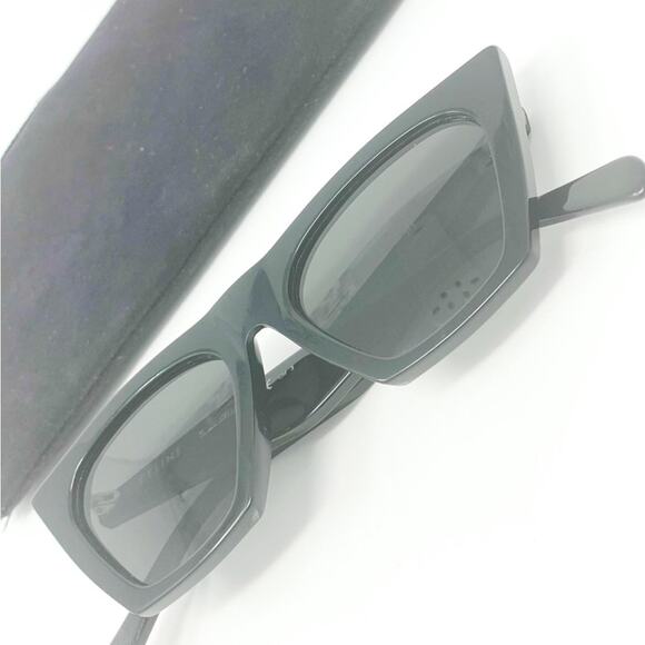 Celine Black CL41468/S Edge Cat Eye Sunglasses - Picture 13 of 13